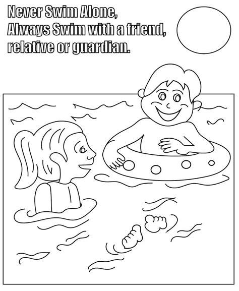 Water Safety Coloring Pages Free Printable Coloring Pages For Kids