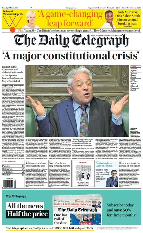 The Telegraph On Twitter The Front Page Of Tomorrow S Daily Telegraph