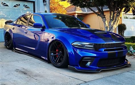 Slammed And Modded Indigo Blue Dodge Charger Custom Build Dodge