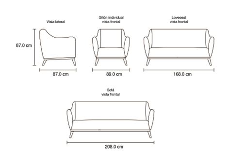 Dimensiones Típicas De Un Sofá