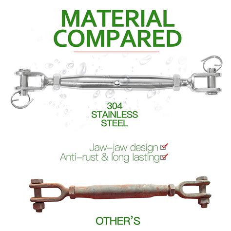 Jamiikury M Jaw Jaw Turnbuckle Stainless Steel Jaw India Ubuy