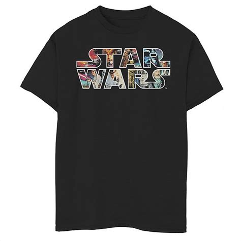 Boys 8 20 Star Wars Classic Movie Poster Logo Graphic Tee