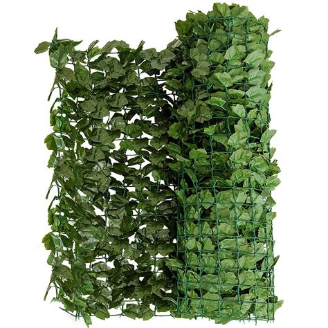 Costway 59x118 Faux Ivy Leaf Decorative Privacy Fence Screen Artificial