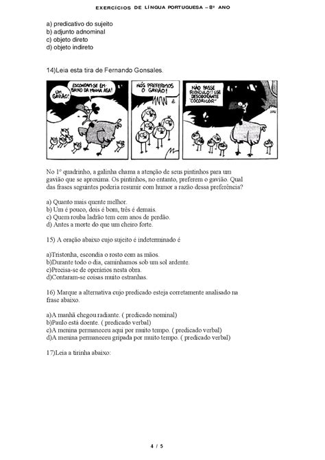 Exercícios Sobre Linguagem Língua E Fala Com Gabarito