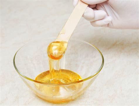 Hot Wax Waxing For Hair Removal Depilation Epilation Procedure Stock Image Image Of Depilation