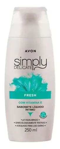 Sabonete Líquido Íntimo Simply Delicate Fresh Avon 200ml MercadoLivre