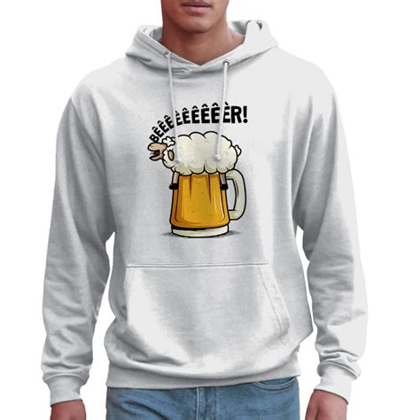 Sweat homme à capuche Beeeer mouton