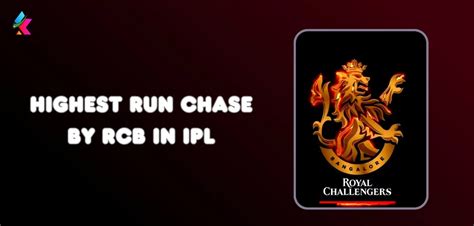 Highest Run Chase By Rcb In Ipl 2024 Updated