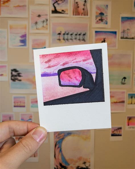 Aesthetic Polaroid Painting Ideas Easy