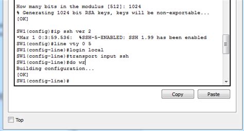 Konfigurasi SSH Di Cisco Packet Tracer