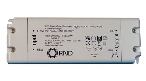 Rnd Rnd Led Treiber Triac Dimmbar Cv W A V Ip