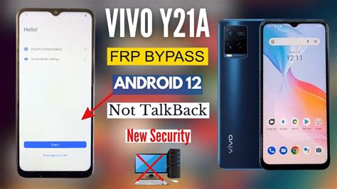 Vivo Y21A Frp Bypass Android 12 TalkBack Not Working New Security