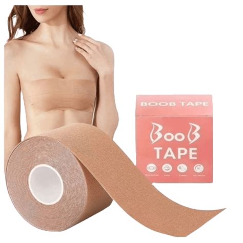 Sutiã Adesivo Tapa Mamilo ou Levanta Peito Fita Boob Tape Invisível