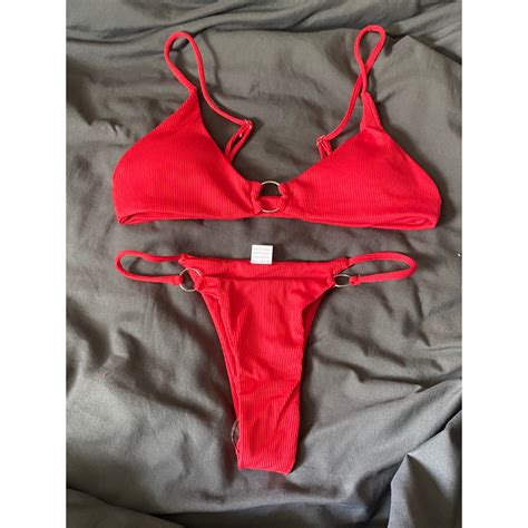 Hàng Sẵn Hoả Tốc Set Bikini 2 mảnh Basic khoen ngực Shopee Việt Nam