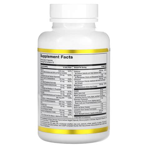 California Gold Nutrition, Multivitamin and Mineral, Two-A-Day, 60 ...