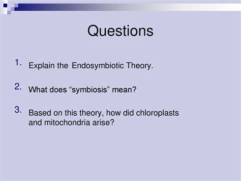 Endosymbiotic Theory Ppt Download