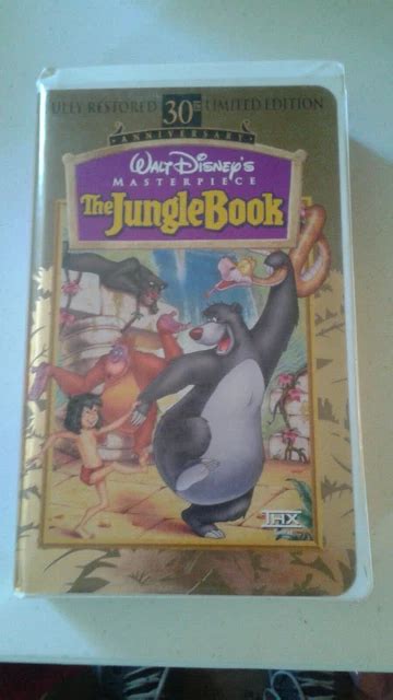 Vhs Walt Disneys Masterpiece Collection The Jungle Book 30th