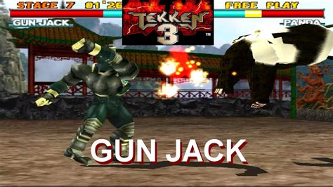 Tekken Ps Psx Gun Jack Arcade Mode Gameplay Youtube