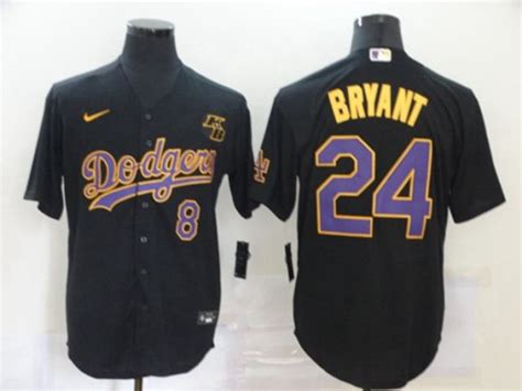 Los Angeles Dodgers 24 Kobe Bryant Blackpurple 2020 Kb Cool Base