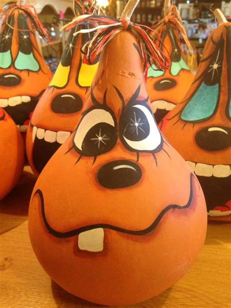 Gourd Painting Fall Wood Crafts Halloween Wood Crafts Gourds Crafts