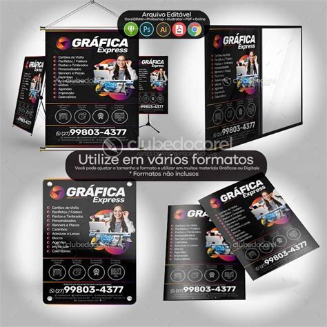 Gr Fica Panfleto Flyer Clube Do Corel Panfleto Cart O De