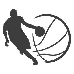 Basketball Player Ball Silhouette Basketball Player Decoraciones De