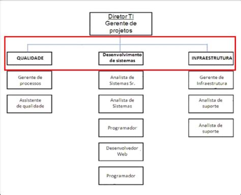 Organograma De Departamento De TI Como Montar Exemplos