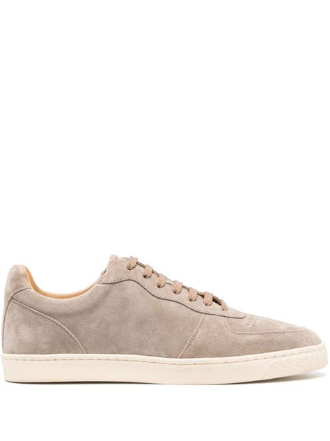 Brunello Cucinelli Suede Low Top Sneakers Farfetch