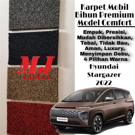 Jual Karpet Hyundai Stargazer Bihun Premium Fullset Heelpad