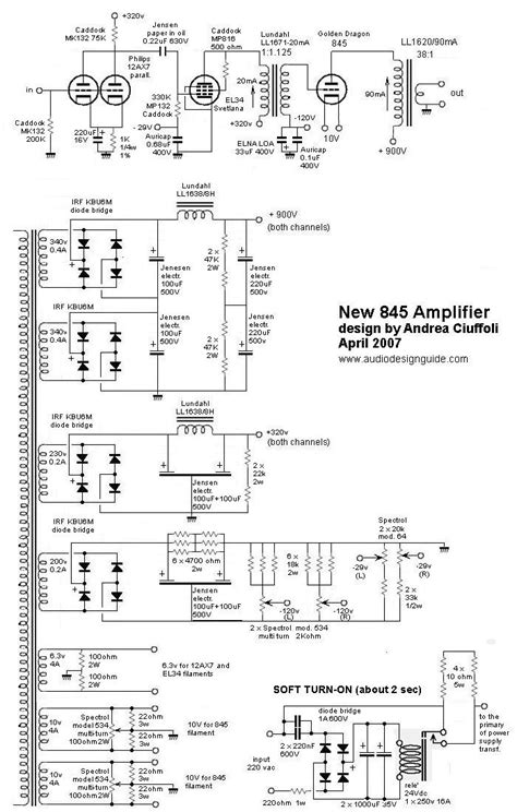 833 Tube Amplifier Schematic