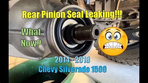 Silverado Rear Pinion Seal Replacement YouTube