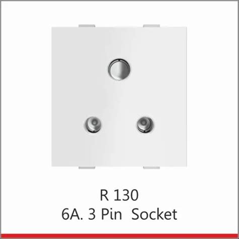 Abs R A Three Pin Socket White At Rs Piece In Vasai Id