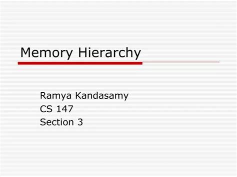 Ppt Memory Hierarchy Powerpoint Presentation Free Download Id792330