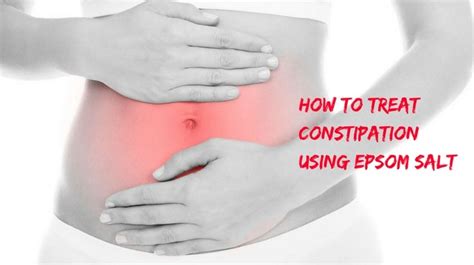 How To Treat Constipation Using Epsom Salt