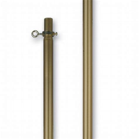 7'x1" 2-Piece Gold Aluminum Pole | Flag World Inc Shopping