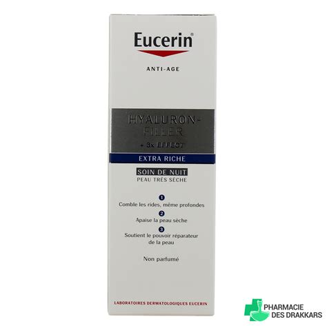 Eucerin Hyaluron Filler Soin De Nuit Extra Riche Ml