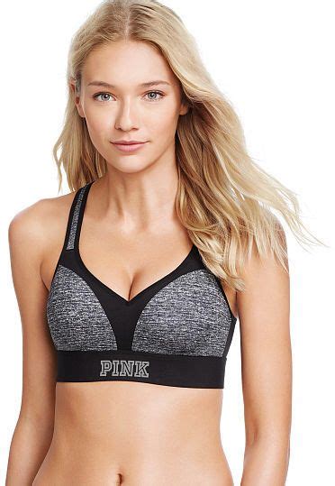 Pink Ultimate Push Up Sports Bra Sports Bra Womens Workout Outfits Cute Sports Bra