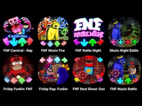 FNF Rainbow Friends FNF Boxy Boo FNF Sans FNF Peek A Boo FNF