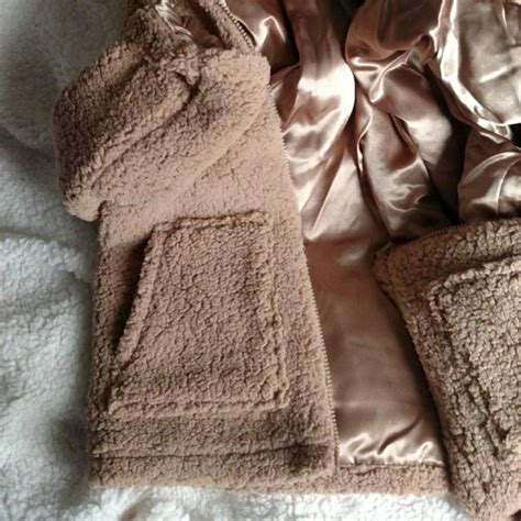 Jackets Coats Sherpa Nude Tan Brown Teddy Bear Jacket Coat Poshmark