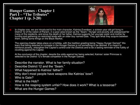 Hunger Games Chapter 1-9 Summary 7