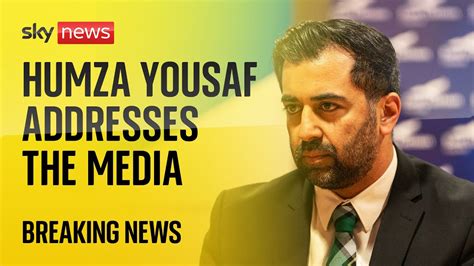 Humza Yousaf Addresses Media As He Faces Prospect Of No Confidence Vote