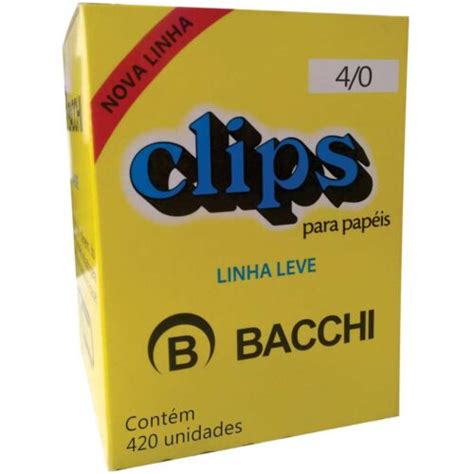 Clips Galvanizado Linha Leve Unidades Bacc Hm Papelaria Bauru