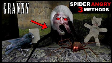 3 Ways To Make Angelene Spider Angry In Granny V1 8 New Update Youtube