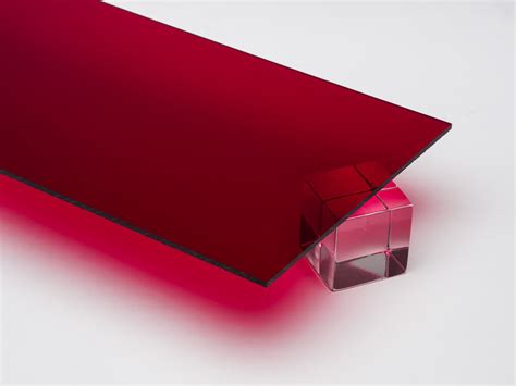 Red Transparent Acrylic Plexiglass Sheet – Canal Plastics Center