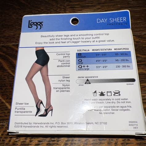 Leggs Day Sheer Pantyhose Size Q Nude 1 Pair DG0004 Control Top 192503264093 EBay