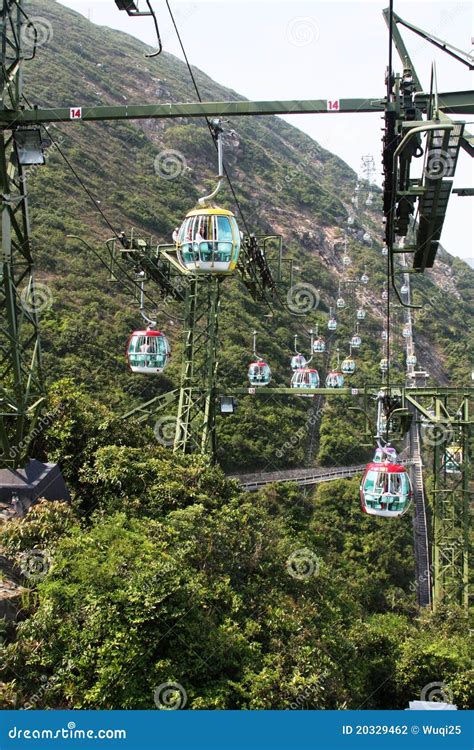 Aerial tramway stock photo. Image of forest, alpine, distant - 20329462