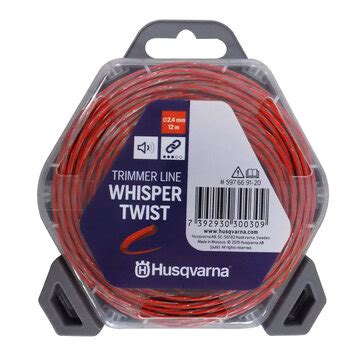 Husqvarna fio nylon whisper twist ø2 4mmx12m 1014 95