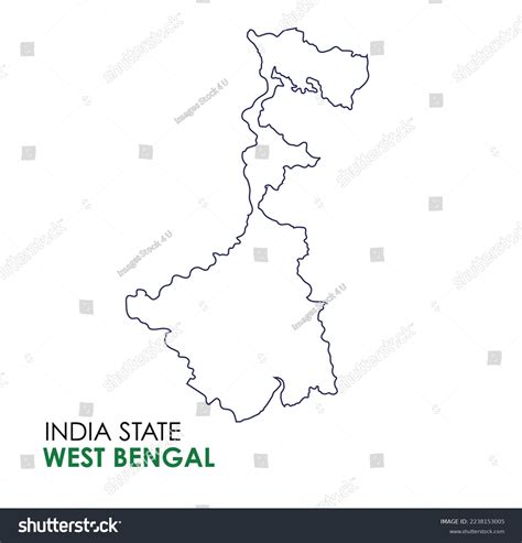 West Bengal Map Indian State Kolkata Stock Vector (Royalty Free) 2238153005 | Shutterstock