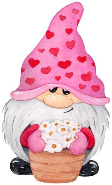 Pin By Kerrie Burtram On Gnomes Valentines Door Hanger Gnomes Gnome