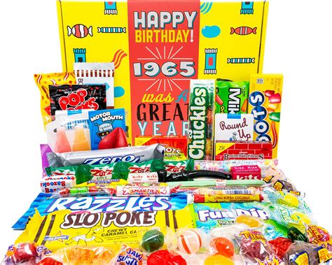 Retro Candy Yum 60th Birthday T Box Assortment Of